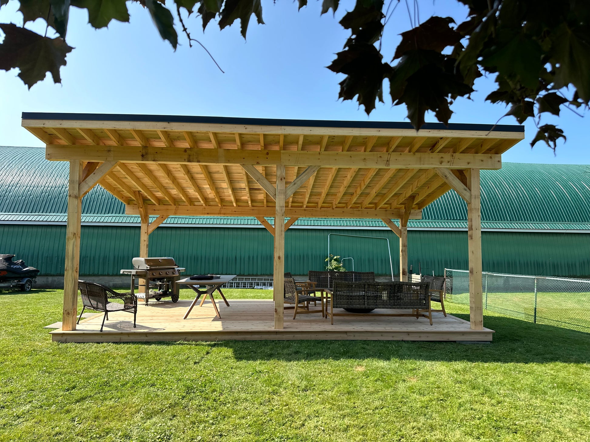 Timber Frame structure - Single Slope