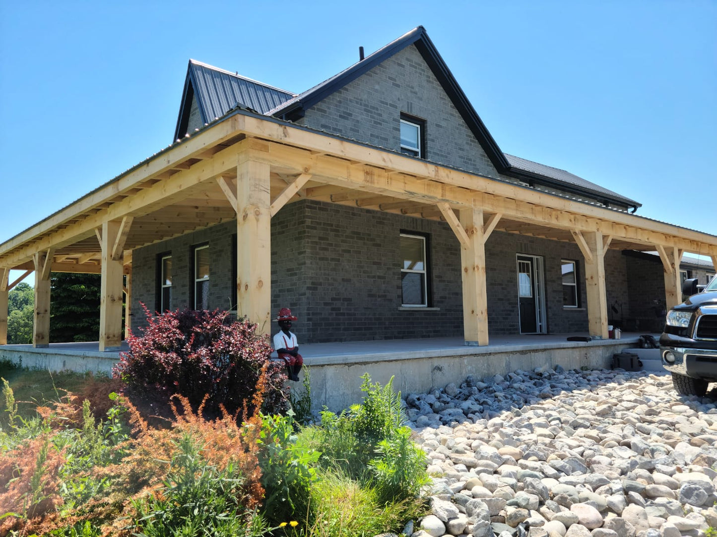 Timber Frame structure - Single Slope