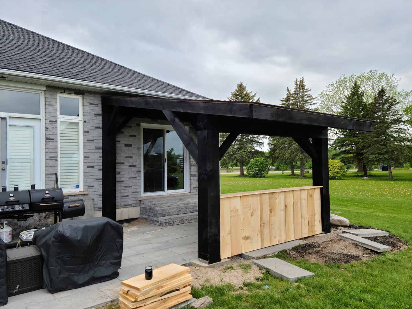 Timber Frame structure - Single Slope