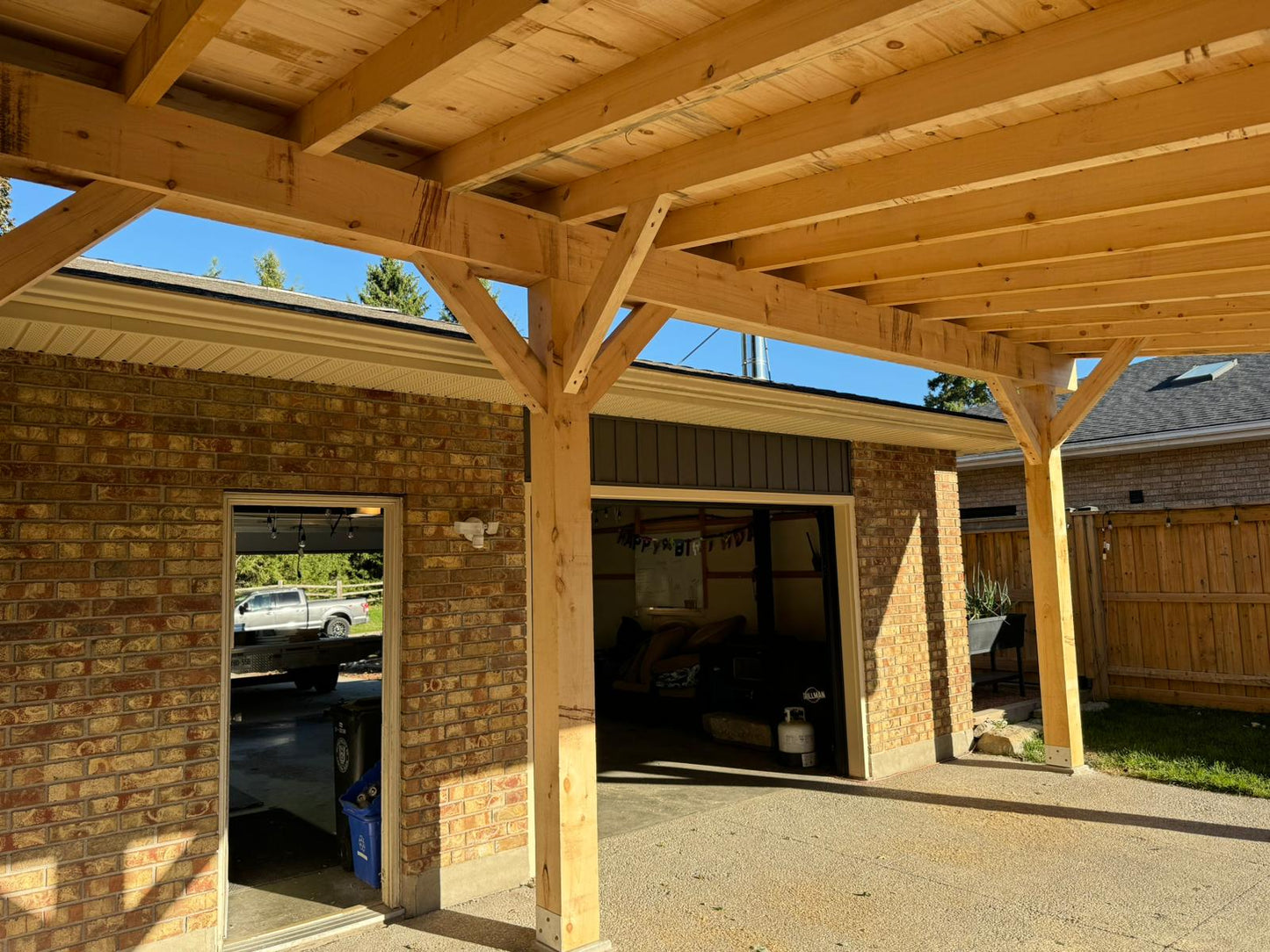 Timber Frame structure - Single Slope