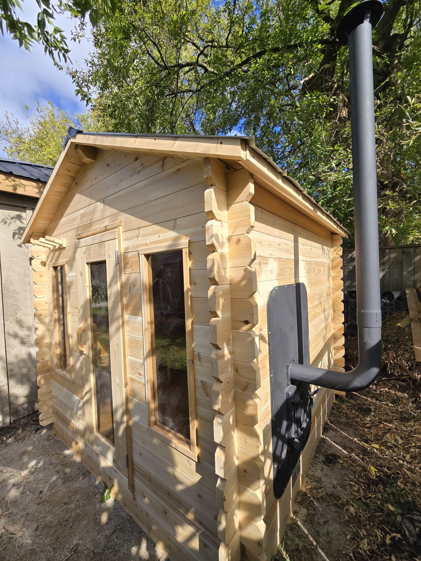 White Cedar Log Cabin Sauna