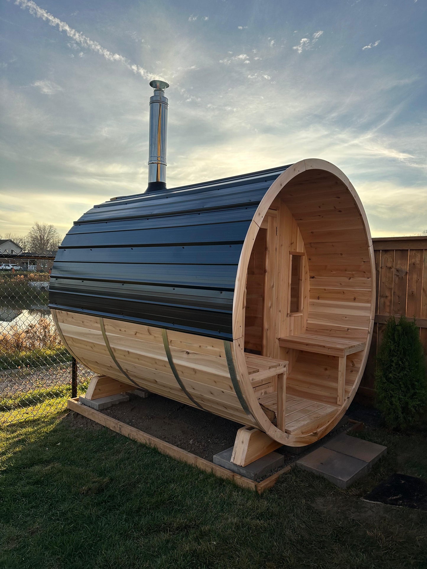 Sauna White Cedar Barrel