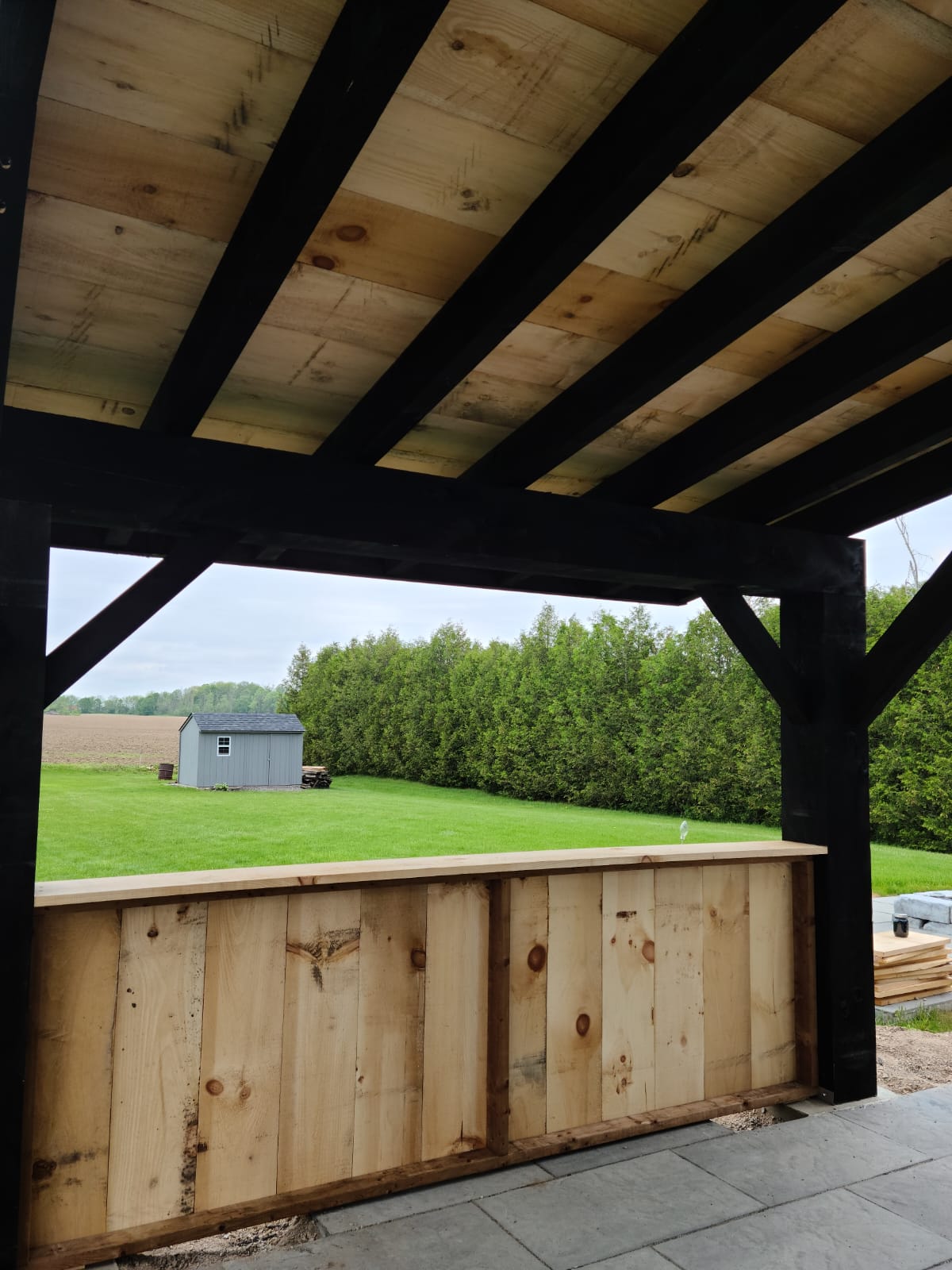 Timber Frame structure - Single Slope
