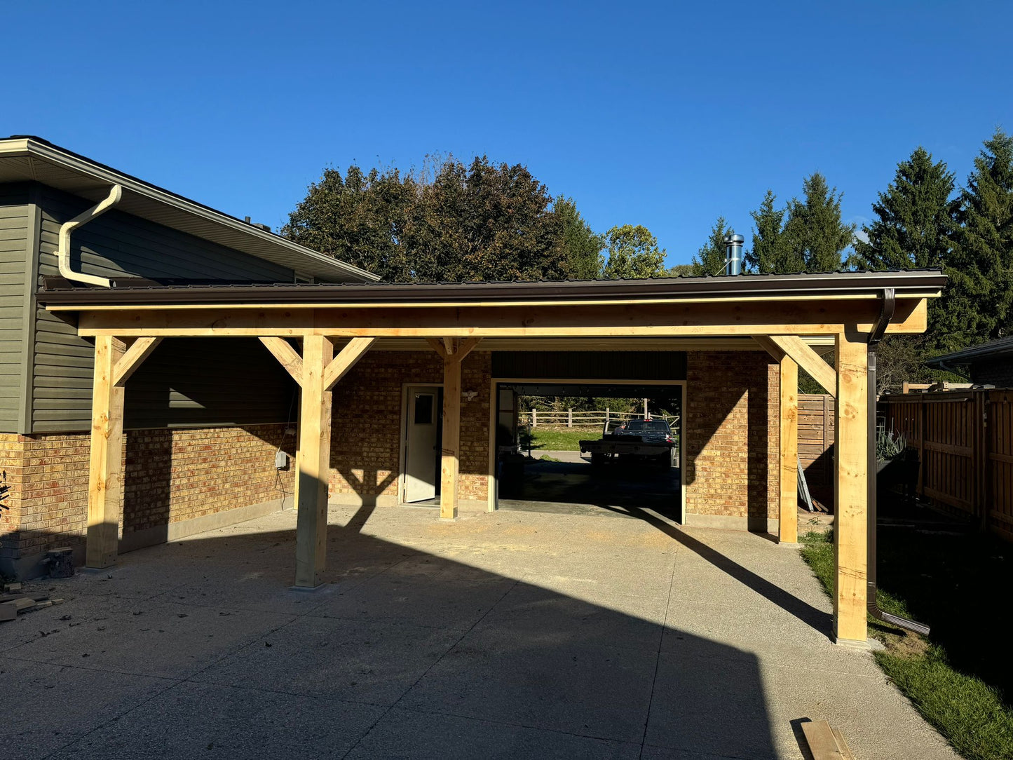 Timber Frame structure - Single Slope