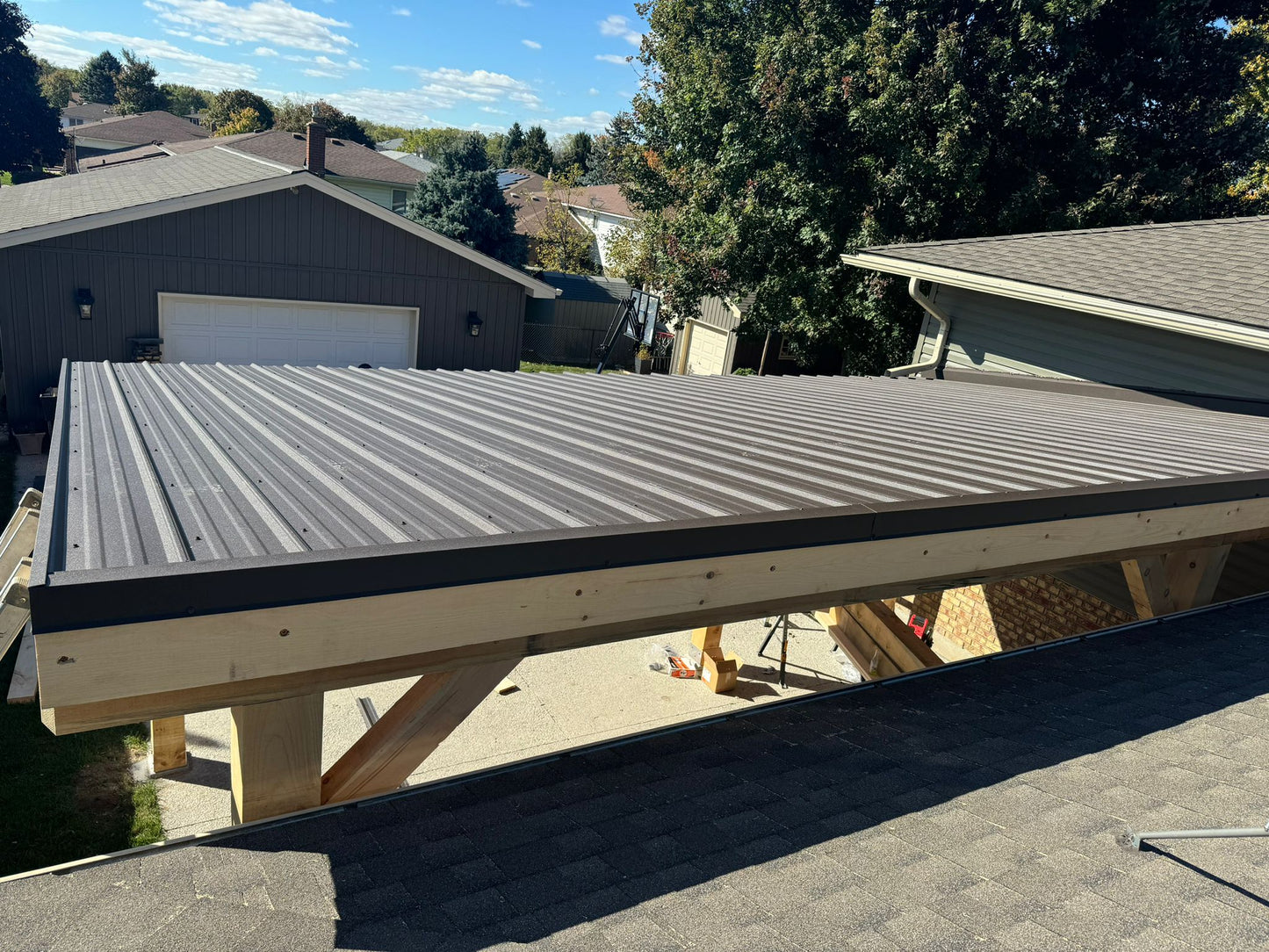 Timber Frame structure - Single Slope