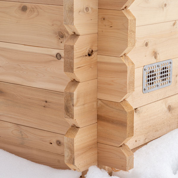 White Cedar Log Cabin Sauna