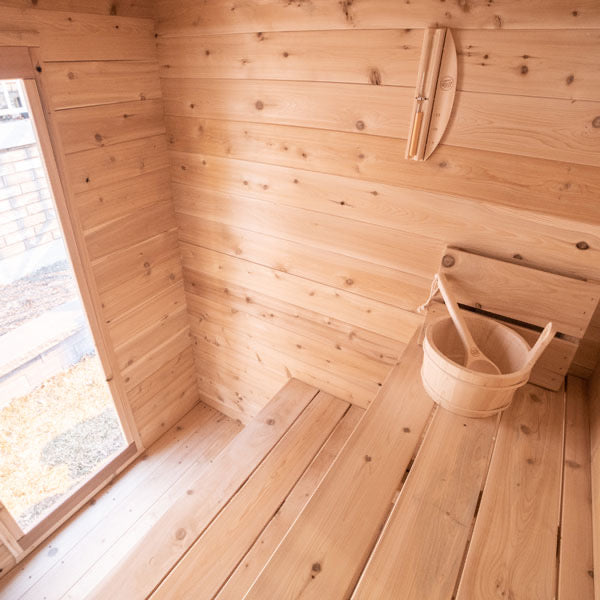 White Cedar Log Cabin Sauna