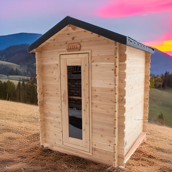 White Cedar Log Cabin Sauna