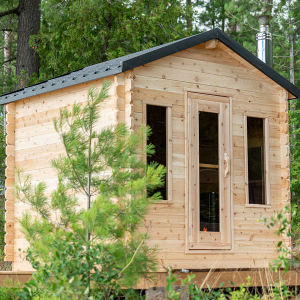 White Cedar Log Cabin Sauna