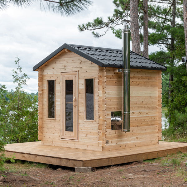 White Cedar Log Cabin Sauna