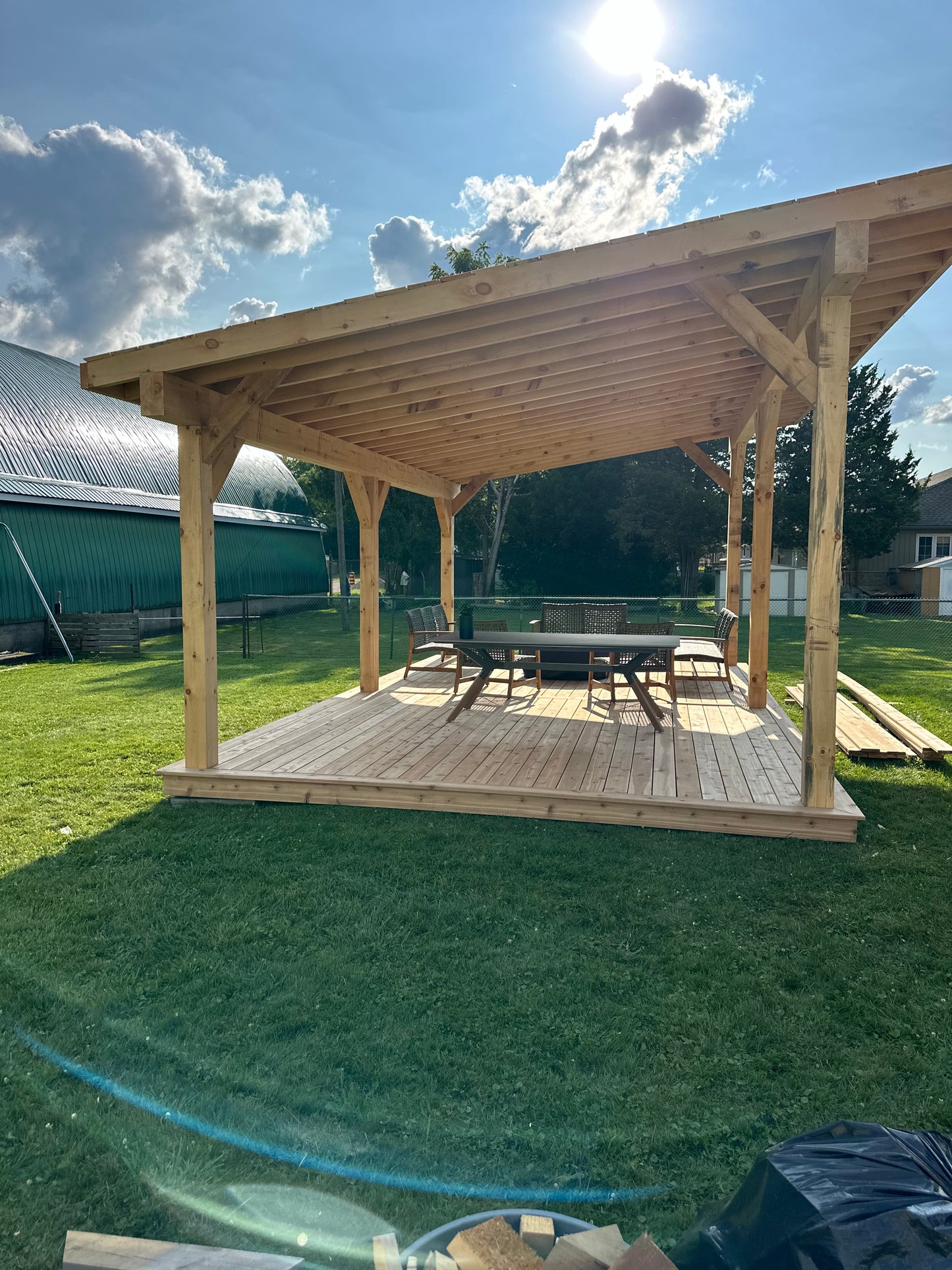 Timber Frame structure - Single Slope