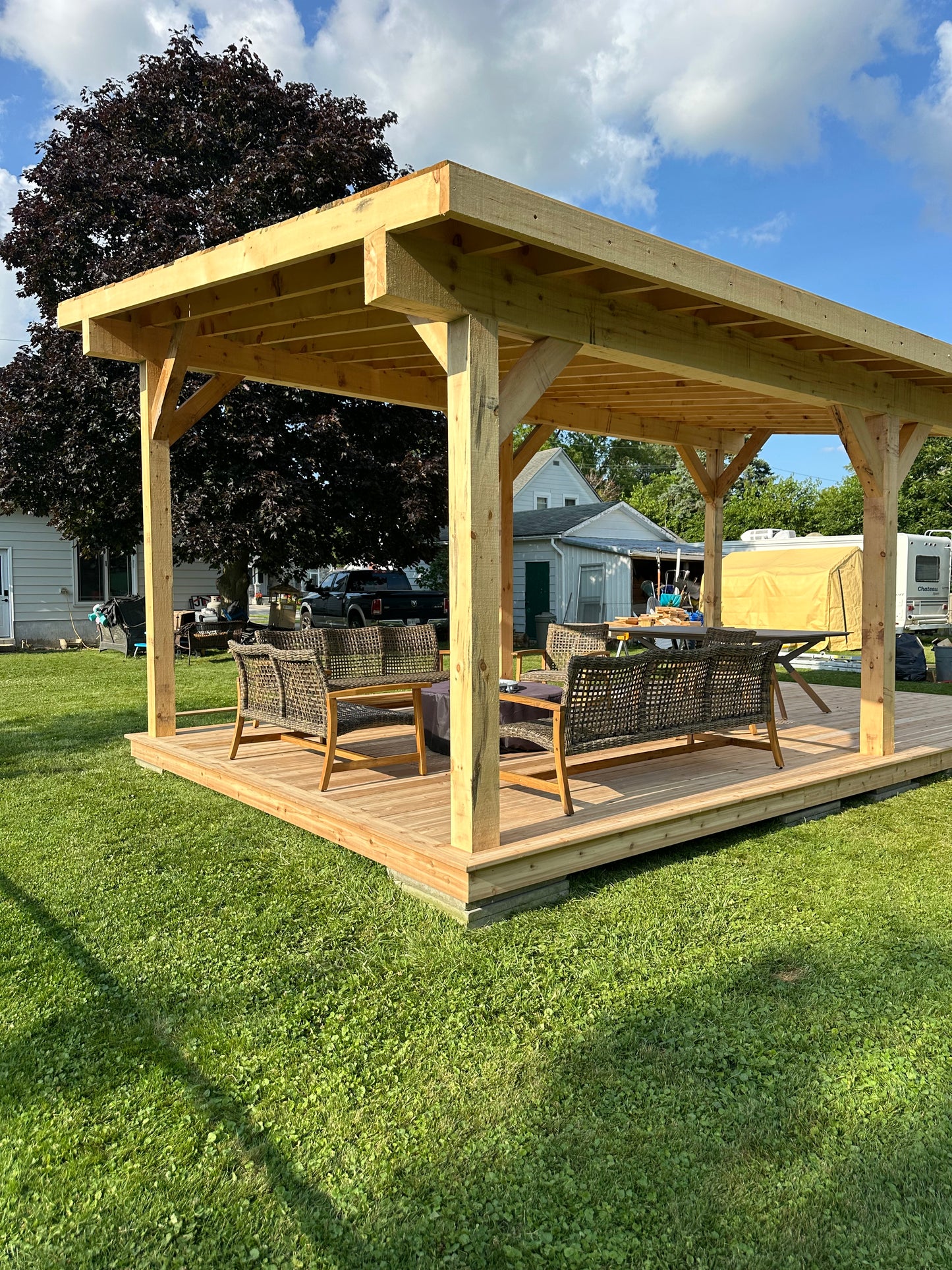 Timber Frame structure - Single Slope