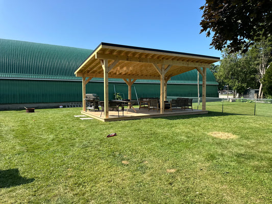 Timber Frame structure - Single Slope