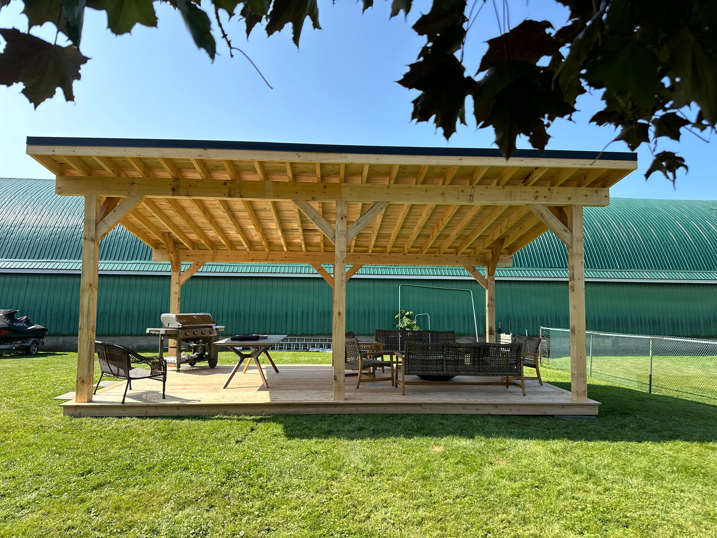 Timber Frame structure - Single Slope