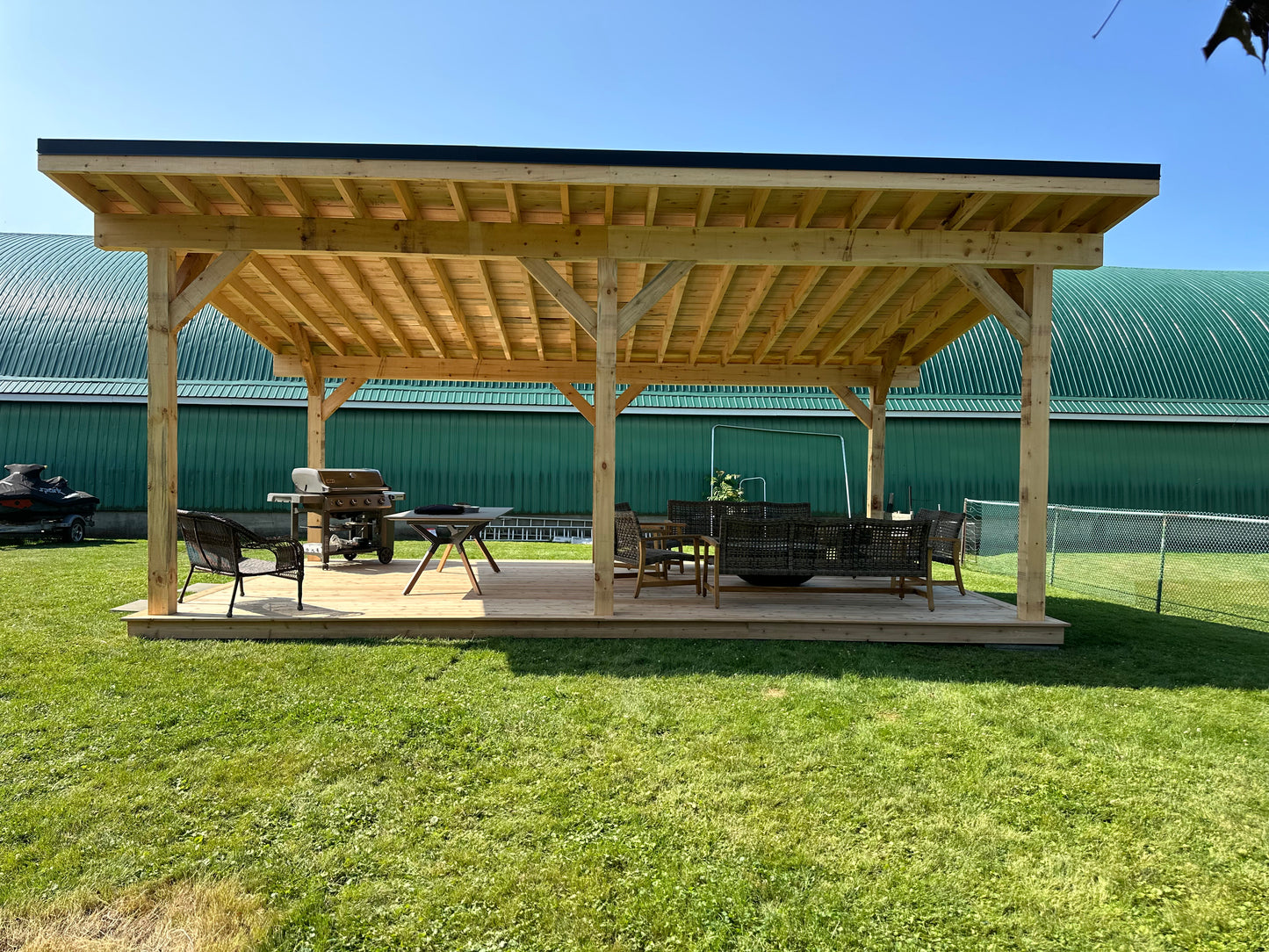 Timber Frame structure - Single Slope