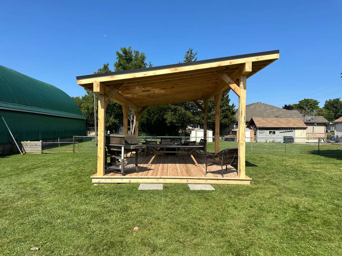 Timber Frame structure - Single Slope