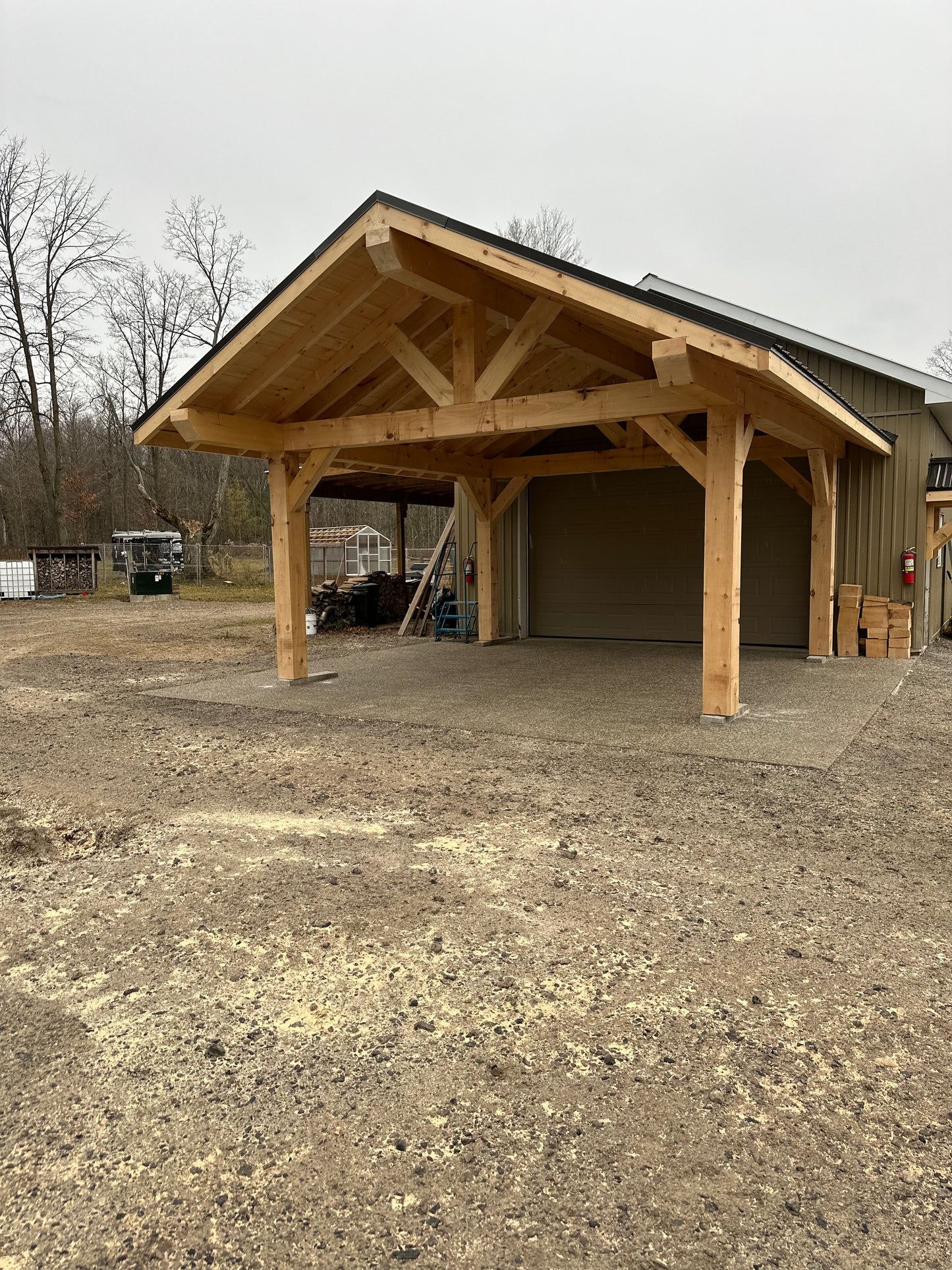 Timber Frame structure - A-Frame