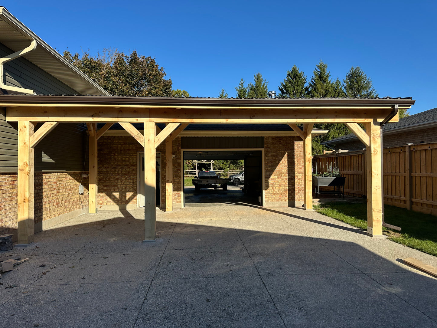 Timber Frame structure - Single Slope