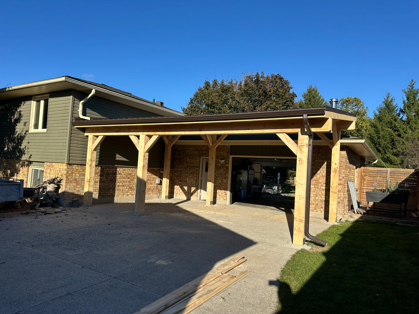 Timber Frame structure - Single Slope