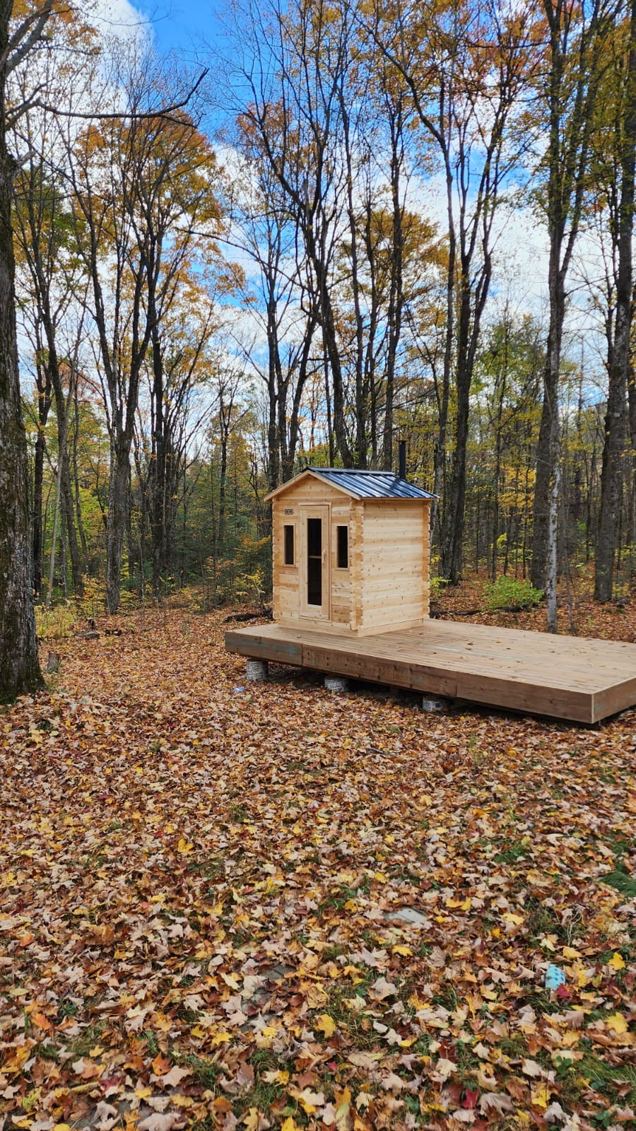 White Cedar Log Cabin Sauna
