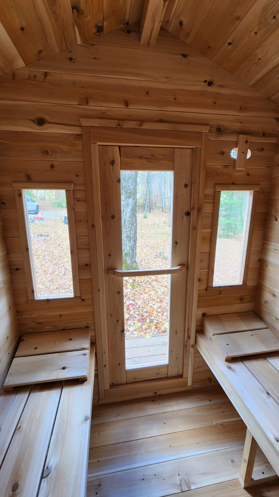 White Cedar Log Cabin Sauna
