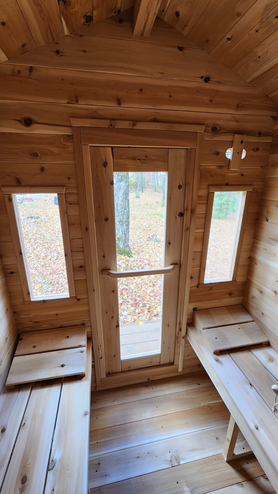 White Cedar Log Cabin Sauna