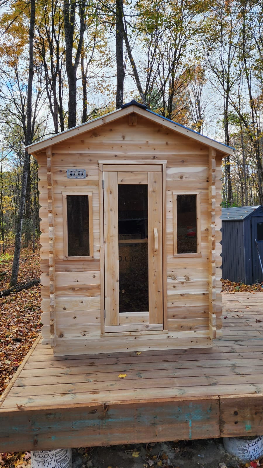 White Cedar Log Cabin Sauna