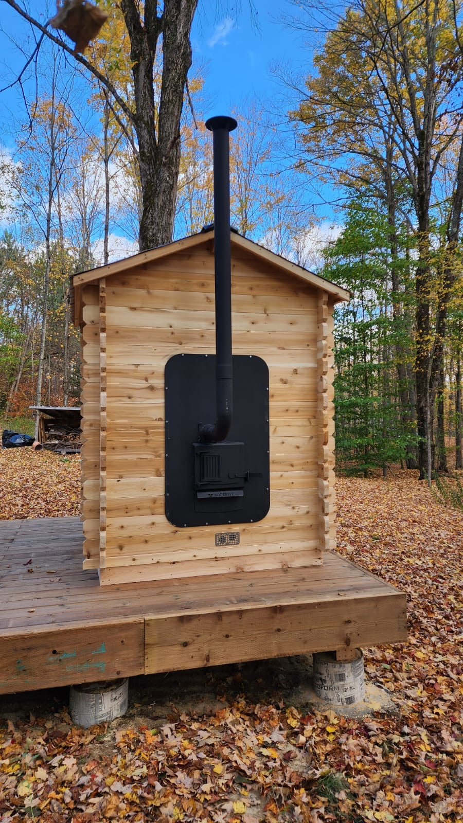 White Cedar Log Cabin Sauna