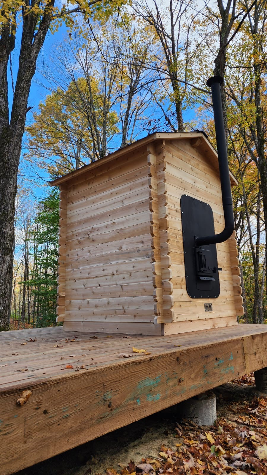 White Cedar Log Cabin Sauna