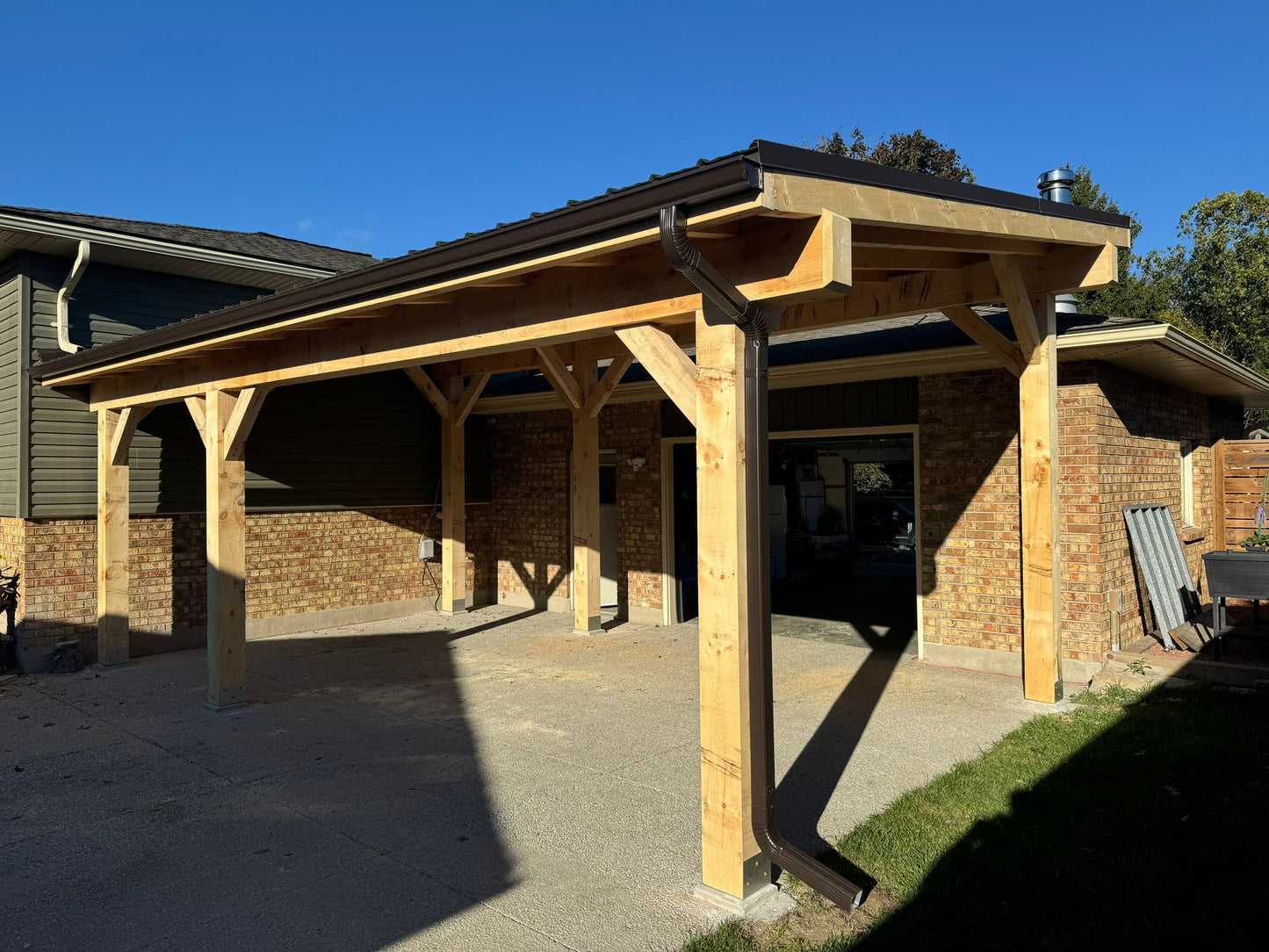Timber Frame structure - Single Slope
