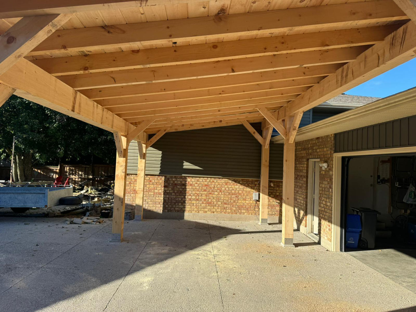 Timber Frame structure - Single Slope