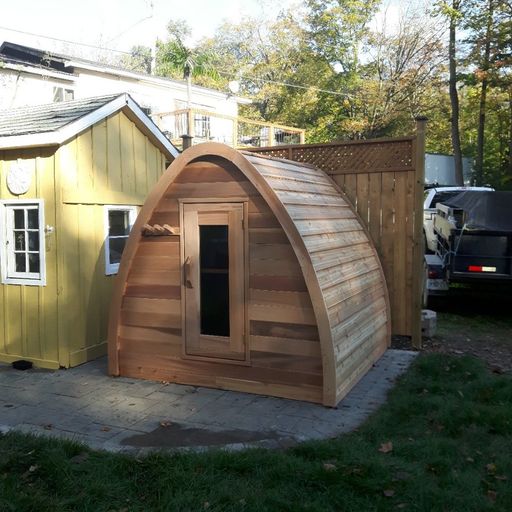 Sauna Pod Clear Red Cedar