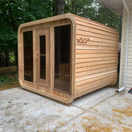 Sauna Luna Knotty Red Cedar