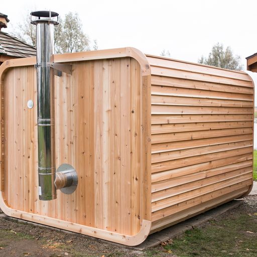 Sauna Luna Knotty Red Cedar