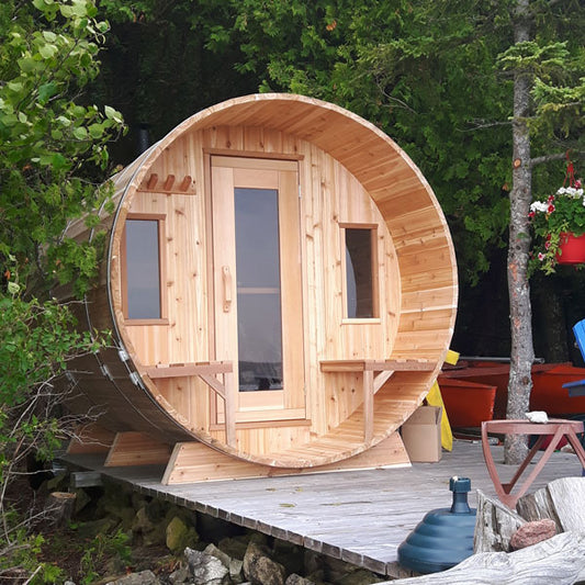 Sauna Knotty Red Cedar Barrel