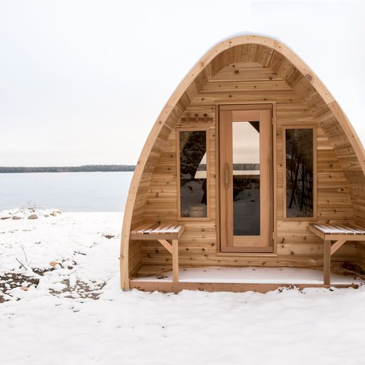 Sauna Pod Knotty Red Cedar