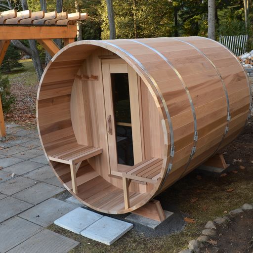 Sauna Clear Red Cedar Barrel